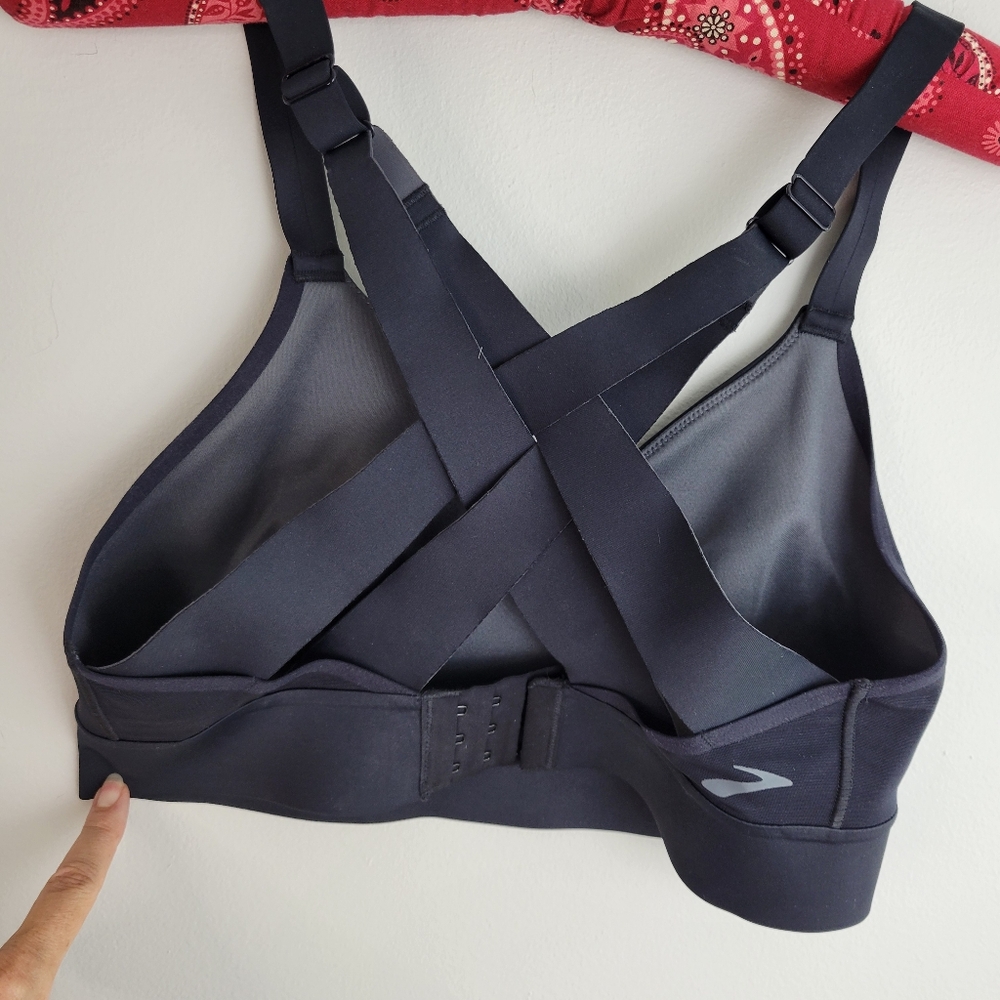 Brooks Dare Crossback Run Bra 350082 34C  Black - Picture 7 of 12